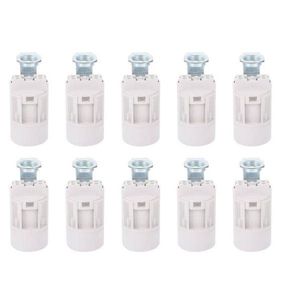 HONMEET Plastic Lamp Bulb Holder, Simple Design, , Light Socket for Home and Office Lighting