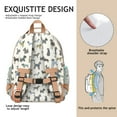 thumbnail image 5 of Whimsical Dog Lovers Backpack Artistic Canine Print with Paw and Bone Motifs for Students, 5 of 6