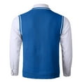 thumbnail image 4 of YMNXA Mens Sweaters Vest Sleeveless V Neck Solid Color Knitted Comfortable Slim Fit Top For Casual Daily Wear Blue L, 4 of 8