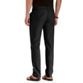 thumbnail image 3 of JUNWELL Men‘s Business Casual Pants Drawstring Straight Elastic Trousers Solid Color Loose Pure Cotton Pants, 3 of 7