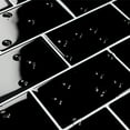 thumbnail image 2 of Black Subway Back Splash Tile White Grout, 2 of 3