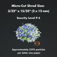 thumbnail image 3 of Aurora AU830MA High-Security 8-Sheet Micro-Cut Paper and Credit Card Shredder/ 20 Minutes/Security Level P-5, 3 of 5