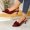 Red, variant on WAVSUF Womens Slingback Kitten Heel Pumps, Pointed Toe Soft Sole Cute Bow Casual Summer Working Shoes Wine 8.5