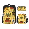 thumbnail image 1 of Easygdp Forest Guard Mochila para Niños y Niñas con Set de Caja de Almuerzo y Estuche para Lápices 3 en 1, Mochila Escolar Estampada para Adolescentes, 1 of 7