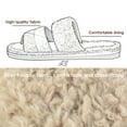 thumbnail image 3 of BERANMEY Womens Fuzzy Open Toe Slippers Faux Fur Slippers with Memory Foam House Shoes Lightweight for Indoor Outdoor & Home Use, 3 of 7