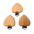 thumbnail image 4 of Sujetachupetes ARAKIERST de madera de haya, 5 piezas, forma de corazón, 4 of 6