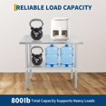 thumbnail image 4 of Yiwa Commercial Stainless Steel Work Table, NSF Certified, 2-Tier Adjustable Shelving, Leveling Feet, 4 of 9