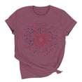 thumbnail image 3 of American Flag Shirts for Women 4th of July T-Shirt USA Print Patriotic Shirt Summer Cute Graphic Tee Tops, 3 of 6
