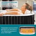 thumbnail image 4 of Lilypelle Inflatable Hot Tub, 75” X 47” X 25” Portable Blow Up Hot Tub for 2 Adults, Outdoor Spa with 110 Bubble Jets and Built in Heater Pump, Filter, 4 of 10