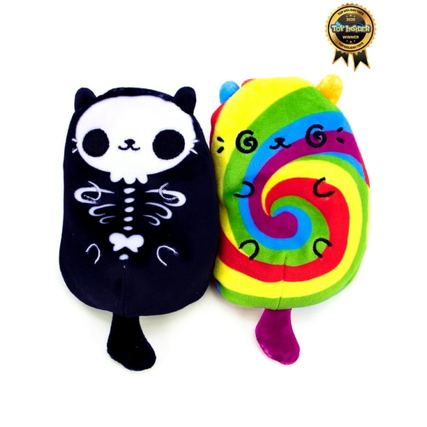 Cats vs Pickles Plushies 2-pack Skelecat and Festicat, For Ages 4+ - Walmart.com - Walmart.com