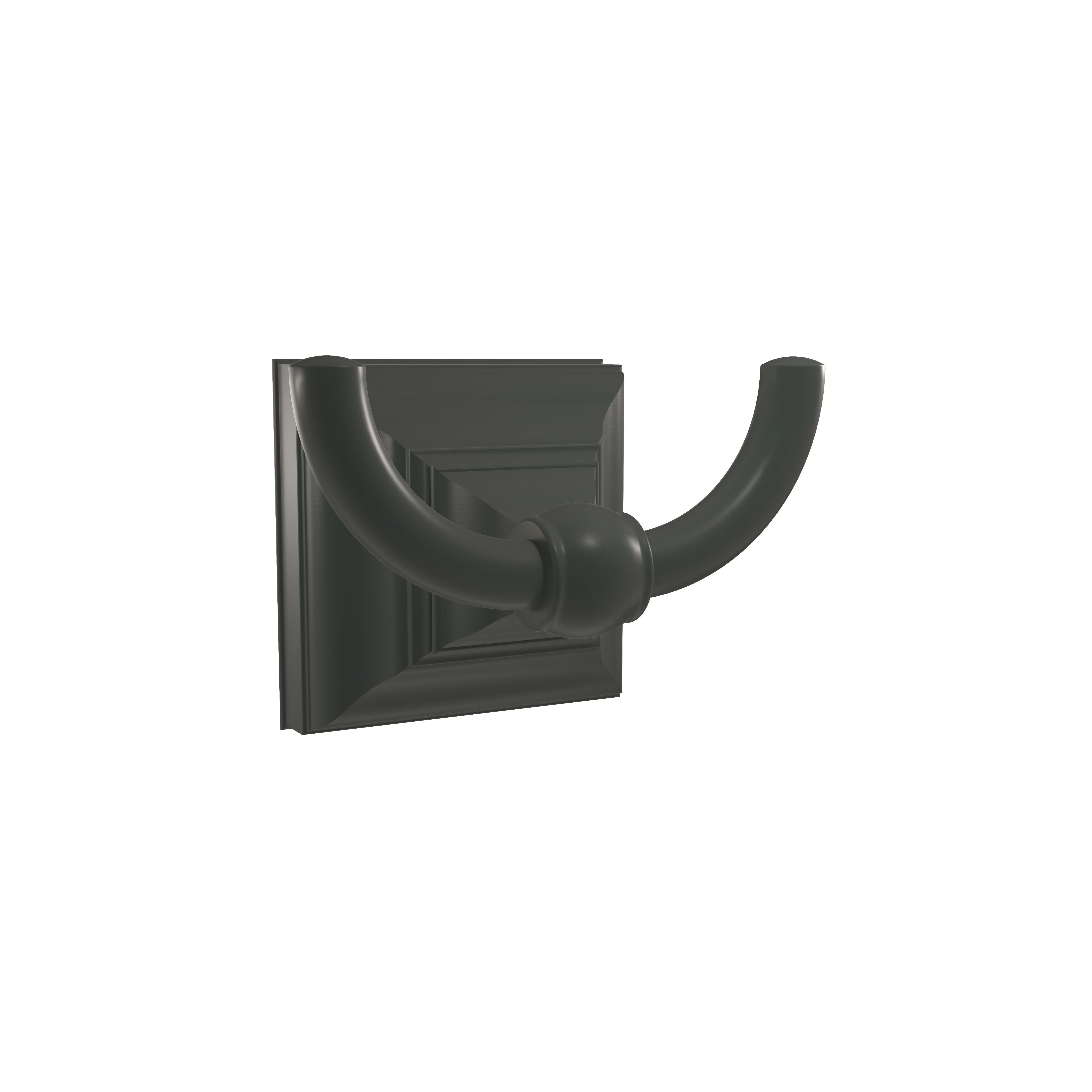 Markham Double Prong Robe Hook in Matte Black - Walmart ...