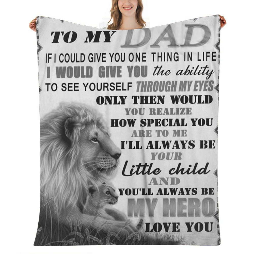 Gifts for Dad, Fathers Day Dad Gifts from Daughters Throw Blankets, Dad