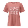 thumbnail image 5 of Women's Casual Letter Print Short Sleeve T Shirt Top | Trendy Summer Graphic Tees | Soft And Comfortable | S XXL Long Sleeve Tops for Women Loose T Shirts Juniors Graphic Tops Tee Shirt Women T Shirt, 5 of 5