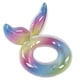 thumbnail image 1 of Flotador de piscina con lentejuelas brillantes y alas de arcoíris en degradado para fiestas de verano para niños., 1 of 14