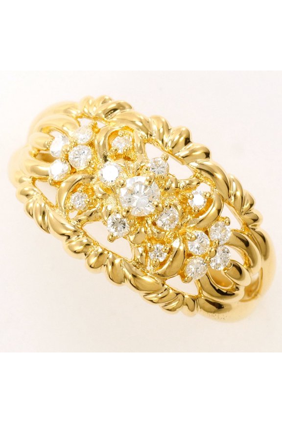 Pre-Owned 18K (18-karat) Yellow Gold Ring with 0.40ct Diamond, Certificate of Authenticity,...