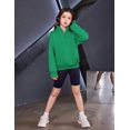 thumbnail image 3 of Arshiner Girls Half Zip Sweatshirt Fleece Quarter Zip Pullover Sweatshirts Fall Clothes for Teen Girls Thumb Hole, 3 of 6