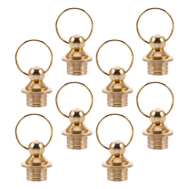 CTIRCHIU 8pcs Small Brass Decorative Gourd Bottle Covers Copper Caps For Crafts Leak Prevention And Protection