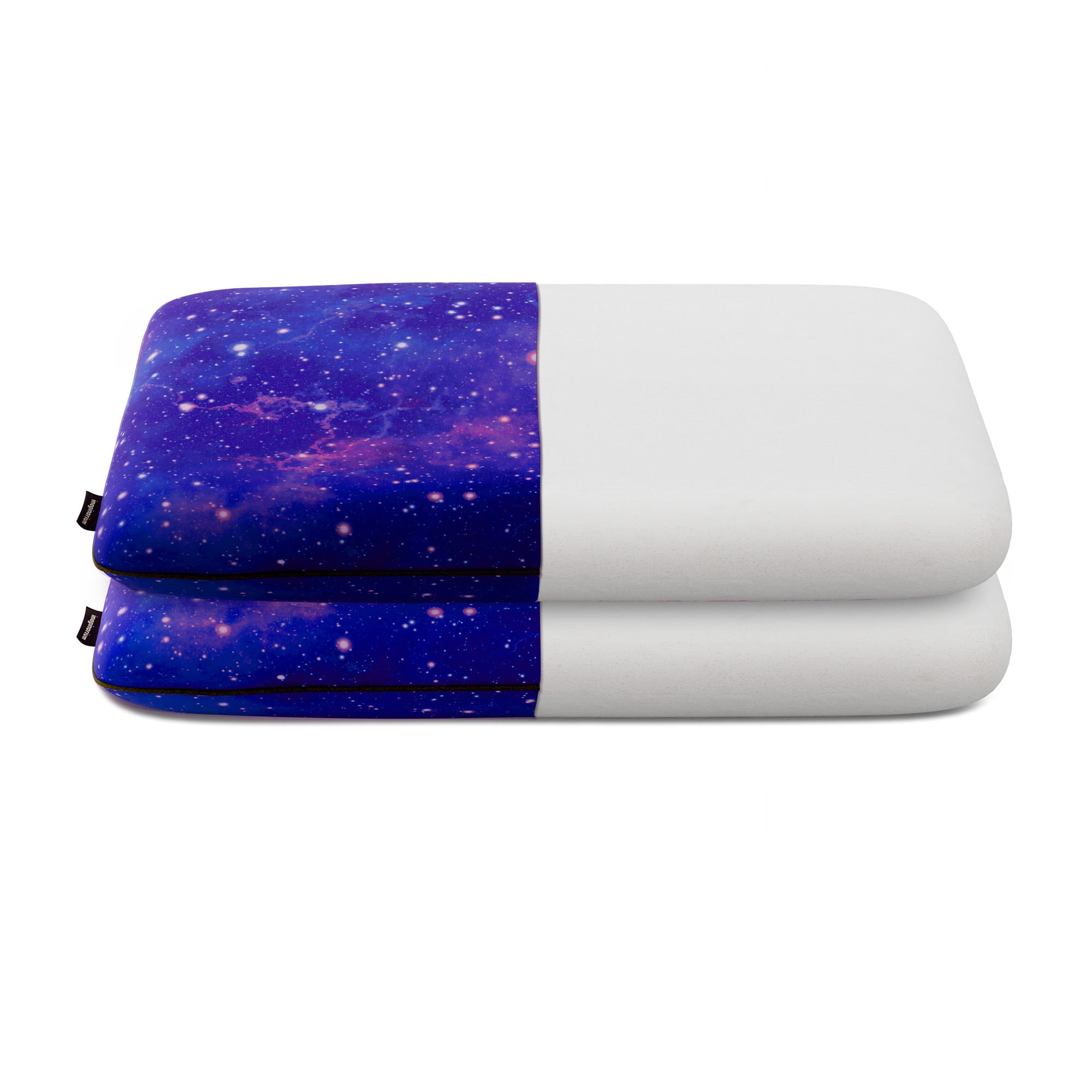 Memory Foam Fun Pillow with Cool-to-the-Touch Cover, Standard/Queen, Universe, 2 Pack