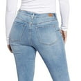 thumbnail image 4 of SEVEN7 Women's High Rise Chevron Details Denim Skinny Ankle Jeans-Blue / 12, 4 of 6