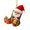 F, variant on Christmas Socks Santa Claus Red Hanging Ornament Acrylic Decorative Keychain Pendant Xmas Stockings Wall Decoration
