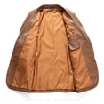 thumbnail image 2 of Leather Blazer For Men, Casual Men's Leather Jacket Coats zhangyuxiang LED, 2 of 2