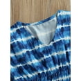 thumbnail image 4 of Kmbangi Robe de Plage pour Filles Tout-Petits Col Rond Manches Chauve-Souris Courtes une Pièce Été Décontracté Style Ample 0-5T, 4 of 9