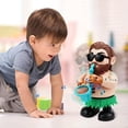 thumbnail image 2 of Kids Toddler Electric Light Up Dancing Saxophone Wild Man Toy, Musical Singing Funny Sensory Tummy Time Baby Toy, Christmas Birthday Holiday Gift for Infant Boys Girls Ages 2+, 2 of 9