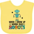 thumbnail image 3 of Inktastic Future Robot Builder Robotics Engineer Boys or Girls Baby Bib, 3 of 4