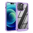 thumbnail image 4 of For Samsung Galaxy S23+ Plus Heavy Duty Hybrid Clear back Shield Hard PC + TPU Bumper Edge Frame Shockproof Protective Phone Case Cover by Xpression - Purple, 4 of 8