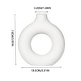 thumbnail image 3 of Donut Vase, Circle Vase for Plastic, Round Matte White Plastic Vase for Fresh Cut Flowers, Pottery Vases for Home Decor, Wedding, Media Stand Decor, Console Table, 3 of 8