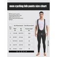 thumbnail image 2 of Leopatrix Men's Winter Cycling Bib Pants 4D Padded Thermal Water Resistant Bike Tights Cold Weather Warm Pockets, 2 of 5