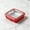 Red, variant on HRWGMUKVBG Black Aluminum Foil Pan Carrier with Lid, Portable Food Storage Container with Handles, Reusable Serving Tray for BBQ, Camping & Picnic, Kitchen Essentials