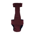 thumbnail image 5 of Barkertime Burgundy Escape-Proof Washable Dog Diaper Overall - Made in USA, 5 of 7