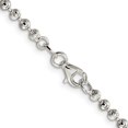 thumbnail image 3 of 925 Sterling Silver Ball Beaded Chain Styles Necklace 3 mm Fancy 18 inch, 3 of 4