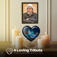 thumbnail image 4 of Yatskia Blue Music Decorative Small Funeral Urns for Human Ashes Adult Men and Women, Large Memorial Urn for Ashes Adult, (Heart 8 Inch and 3 Inch), 4 of 8