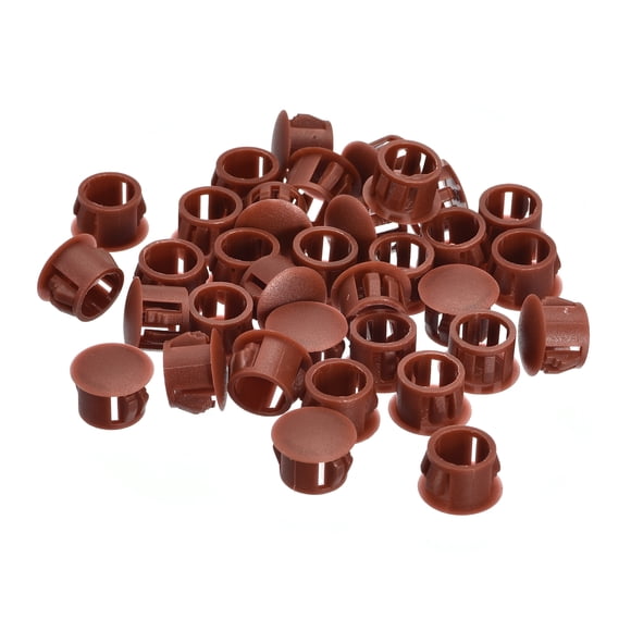 Unique Bargains 36Pack 12mm(15/32') Bouchons de Trou en Plastique Type de Panneau de Chasse Bouchons de Verrouillage à Blocage, Rouge