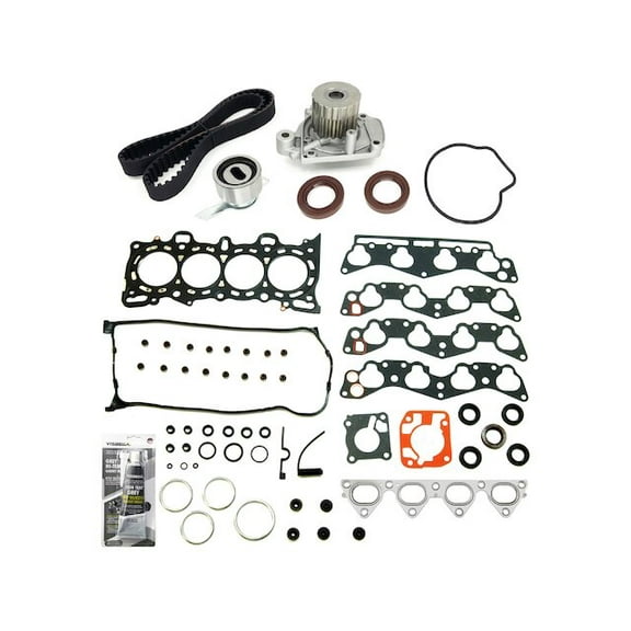 Head Gasket Set, Timing Belt Kit and Water Pump - Compatible with 1996 - 2000 Honda Civic 1.6L 16-Valve 4-Cylinder 1997 1998 1999