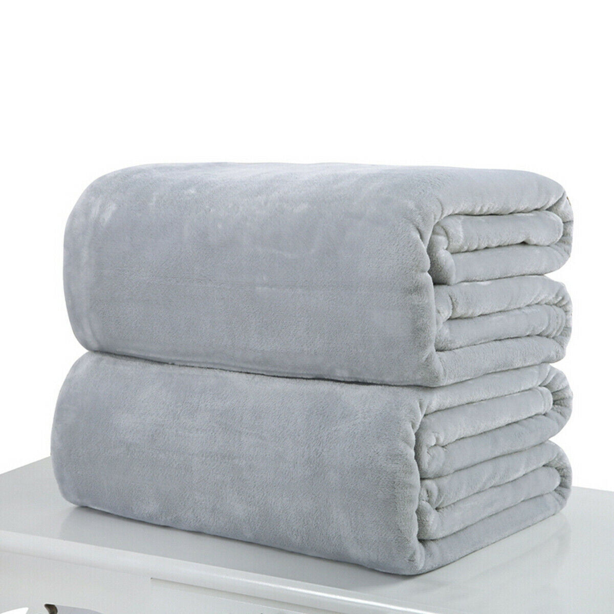 Baby Kid Soft Warm Plain Fleece Blanket Home House Sofa Bed Throws Rug 50*70cm T 