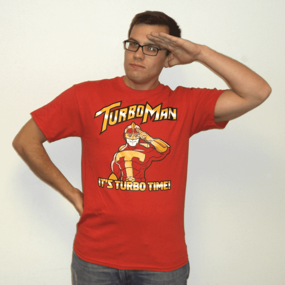 MyPartyShirt - Turbo Man T-Shirt Jingle 