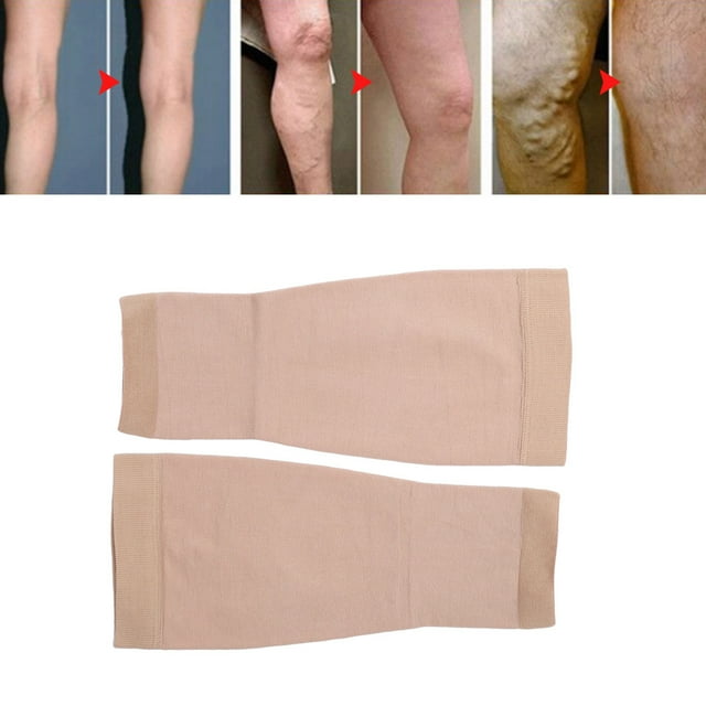 Elastic Stockings, 1 Pair Comfortable To Wear Multifunctional Pain Relief Compression Socks Skin Color For Health Care S,M,L,XL,XXL