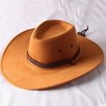 thumbnail image 3 of Retro Solid Color Cowboy Hat Breathable Jazz Hat All-match for Outdoor Casual, 3 of 3