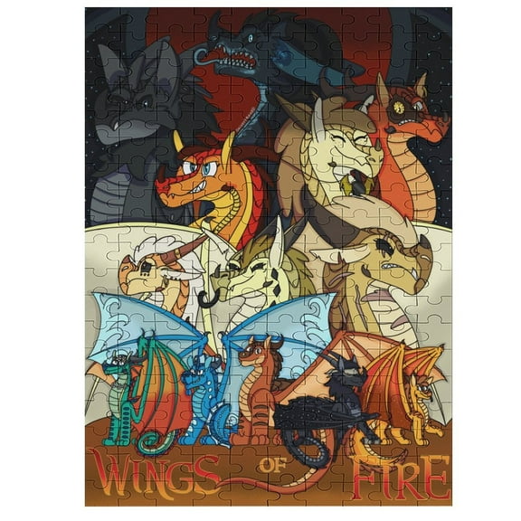200 PCS Jigsaw Puzzle Wings Of Fire Wooden Puzzle Challenging Game Fun Artwork For Family Friends Gifts