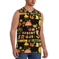 thumbnail image 2 of Bixox Men's Hello Fall Printed Shirt Sleeveless Fitness Tank Top-Medium, 2 of 7