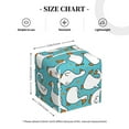 thumbnail image 4 of Naloa Cartoon Funny Goose Tissue Box CoverLeather Tissue Holder Square Facial Tissue Case Facial Paper Organizer Dispenser for Bathroom, Vanity Countertop, Tabletop, Car, 4 of 8