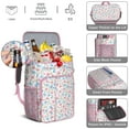 thumbnail image 4 of Spring Floral Wildflower and Butterfly Print Insulated Cooler Backpack - 20L Lightweight & Portable, 4 of 6