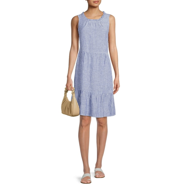 Beachlunchlounge Women s Sleeveless Maxi Dress with Side Cutout Detail Walmart