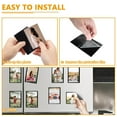thumbnail image 3 of Hurzmoro 24-Piece Magnetic Picture Frame Set Holds 4X6 Inch Photos, Reusable Black Magnet Fridge Photo Sleeves for Refrigerator, Locker, and Office Cabinet, Includes 12 Free Removable Fridge Magnets, 3 of 5