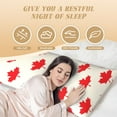 thumbnail image 4 of KLL Ultra Soft Microfiber Body Pillow Cover/Pillowcases 20"x54" with Hidden Zipper Closure-Happy Canada Day, 4 of 8