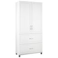 thumbnail image 4 of Kendall 36" 2 Door/2 Drawer Storage Cabinet, White, 4 of 5