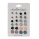 thumbnail image 1 of Chic Beauty Round Resin Stone Stud Earrings 12 Pairs Diamond Stud Earring for Masquerades Party Street Shooting, 1 of 4